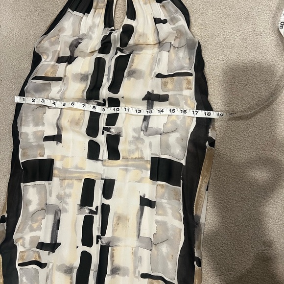 Alice and Olivia Silk halter dress with a side slit size small but stretchy - Picture 10 of 12